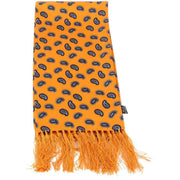 Knightsbridge Neckwear Paisley Silk Scarf - Gold/Navy