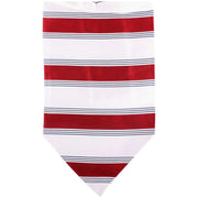 Knightsbridge Neckwear Striped Silk Cravat - Red/Cream