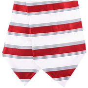 Knightsbridge Neckwear Striped Silk Cravat - Red/Cream