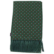Knightsbridge Neckwear Diamond Aviator Silk Scarf - Green