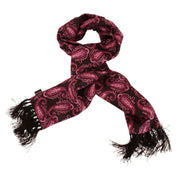 Knightsbridge Neckwear Paisley Aviator Silk Scarf - Purple