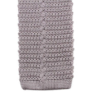 Knightsbridge Neckwear Knitted Tie - Silver