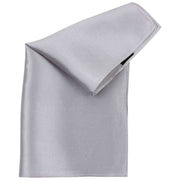 Knightsbridge Neckwear Fine Silk Pocket Square - Silver