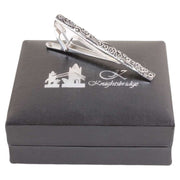 Knightsbridge Neckwear Swirl Tie Clip - Silver