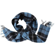 Locharron of Scotland Ramsay Ancient Lambswool Scarf - Blue/Black/White