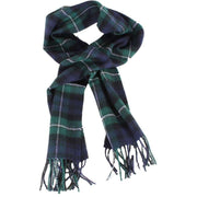 Locharron of Scotland Bowhill Forbes Modern Lambswool Scarf - Green/Navy