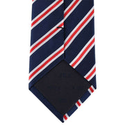 David Van Hagen Regimental Striped Tie - Navy/Red/White