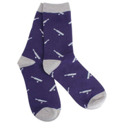 David Van Hagen Cricket Bat and Ball Socks - Navy/Grey