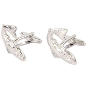 David Van Hagen Salmon Cufflinks - Silver