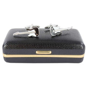 David Van Hagen Guitar Cufflinks - Silver/Black