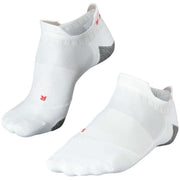 Falke Running 5 Invisible No Show Socks - White