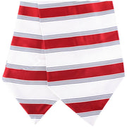 Knightsbridge Neckwear Striped Silk Cravat - Red/Cream
