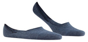 Falke Step Medium Cut No Show Socks - Navy Blue Mel