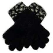 dents-spotted-feather-yarn-knitted-gloves---black-34478236