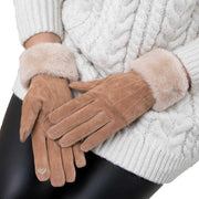 isotoner-three-point-suede-smartouch™-gloves---tan-34518338
