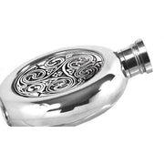 english-pewter-company-4oz-round-celtic-disk-flask---silver-34472381