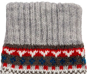Dents Abstract Half Finger Knitted Gloves - Dove Grey