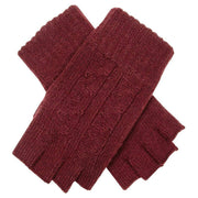 dents-fingerless-cable-knit-gloves---damson-burgundy-34478201
