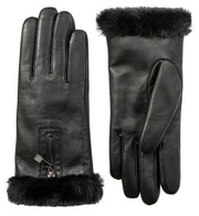 Dents Yasmin Touchscreen Leather Gloves - Black