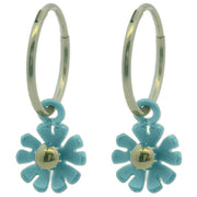ti2-titanium-ten-petal-flower-charm-hoop-earrings---kingfisher-blue-34437805