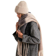 totes-toasties-chunky-woven-blanket-scarf-and-hat-set---oat-creamgrey-34518245