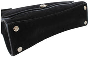 Vivienne Westwood Bianca Suede Leather Small Shoulder Bag  - Black