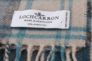 Locharron of Scotland Darwin Gordon Dress Lambswool Scarf - Teal Blue