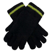 dents-feather-yarn-knitted-gloves---blackgreen-34478266