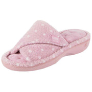 isotoner-popcorn-turnover-open-toe-slippers---pink-spot-34523117