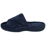 isotoner-popcorn-turnover-open-toe-slippers---navy-34523106