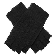 dents-fingerless-cable-knit-gloves---black-34478173