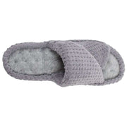 isotoner-popcorn-turnover-open-toe-slippers---pale-grey-34523113