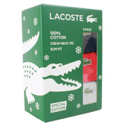 lacoste-crew-neck-slim-fit-cotton-3-pack-t-shirts---navyredsilver-chine-grey-34439692