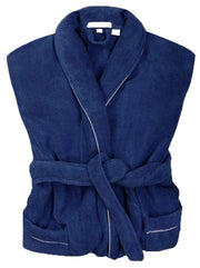Bown of London Phoenix Towelling Dressing Gown - Navy