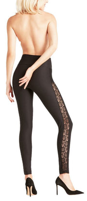 Falke Lace Leggings - Black