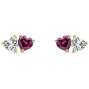 elements-gold-toi-et-moi-heart-garnet-and-topaz-9ct-gold-earrings---goldred-35460958