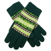 dents-jacquard-fair-isle-knitted-gloves---olive-green-34478379