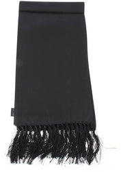 Knightsbridge Neckwear Plain Silk Scarf - Black