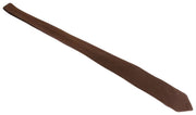 Knightsbridge Neckwear Regular Polyester Tie - Dark Brown