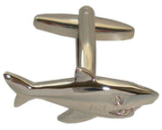 Bassin and Brown Shark Cufflinks - Silver