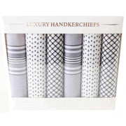 david-van-hagen-checked-6-pack-handkerchief---grey-34435948