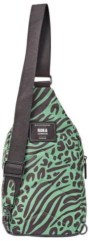 Roka Willesden Large Recycled Canvas Crossbody Bag - Artichoke Green