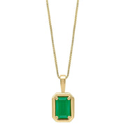 elements-gold-chunky-border-emerald-9ct-gold-pendant---green-35461082