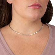 Beginnings Omega Chain Necklace - Silver
