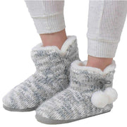 totes-toasties-space-dye-knitted-boot-slippers---grey-34475939
