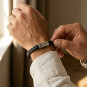 steel-barnett-riley-sleek-braided-leather-bracelet---black-35896368