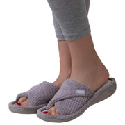 isotoner-popcorn-turnover-open-toe-slippers---pale-grey-34523115