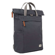 roka-finchley-a-medium-recycled-canvas-backpack---faded-black-34462182
