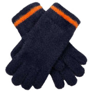 dents-feather-yarn-knitted-gloves---navyorange-34478287