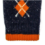 dents-argyle-marl-yarn-knitted-gloves---navypumpkin-orange-34478127